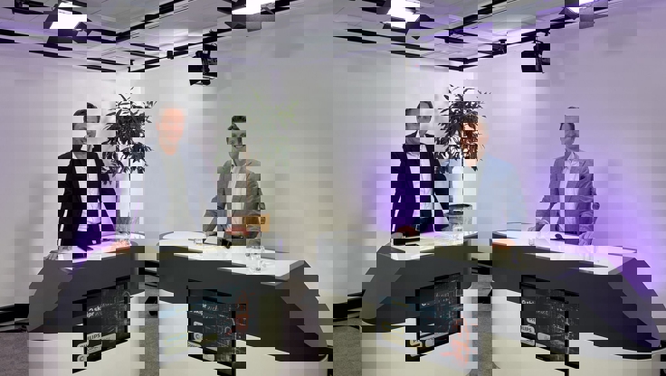 Studio opname webinar over Data & security in de zorg