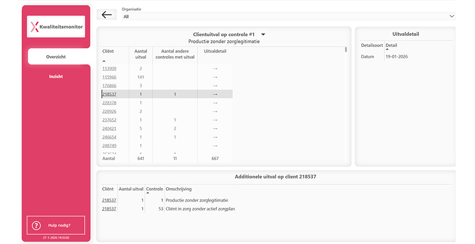 Zorgcontrol Kwaliteitsmonitor Client