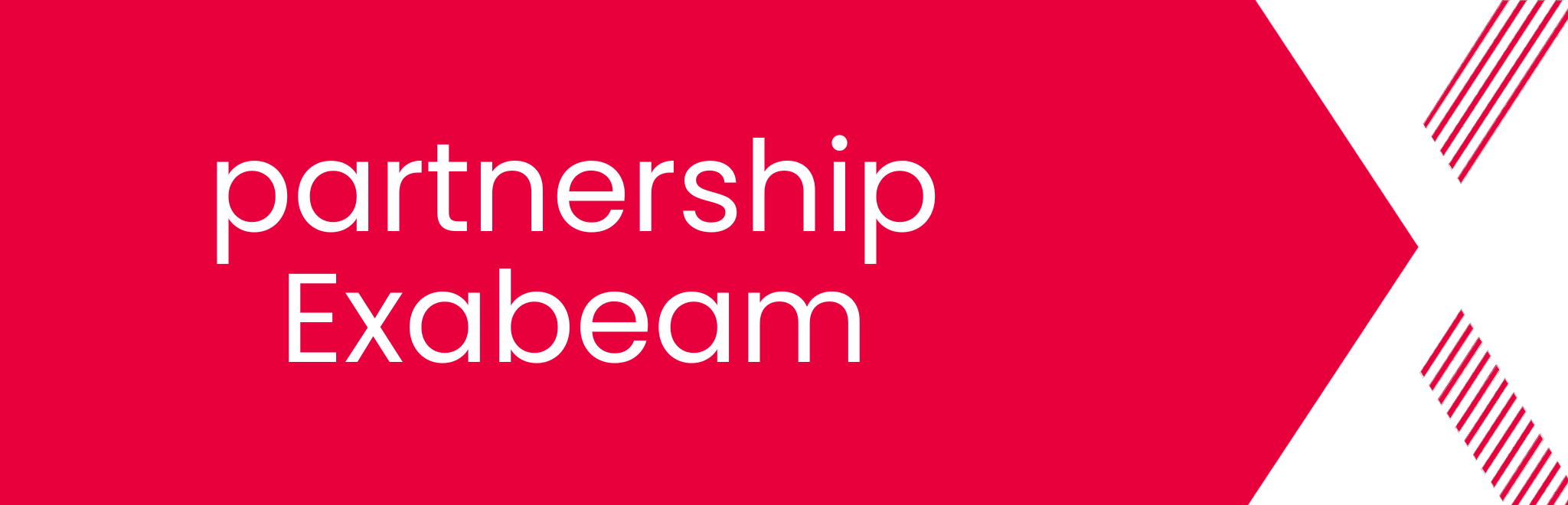 Banner met partnership Exabeam erop