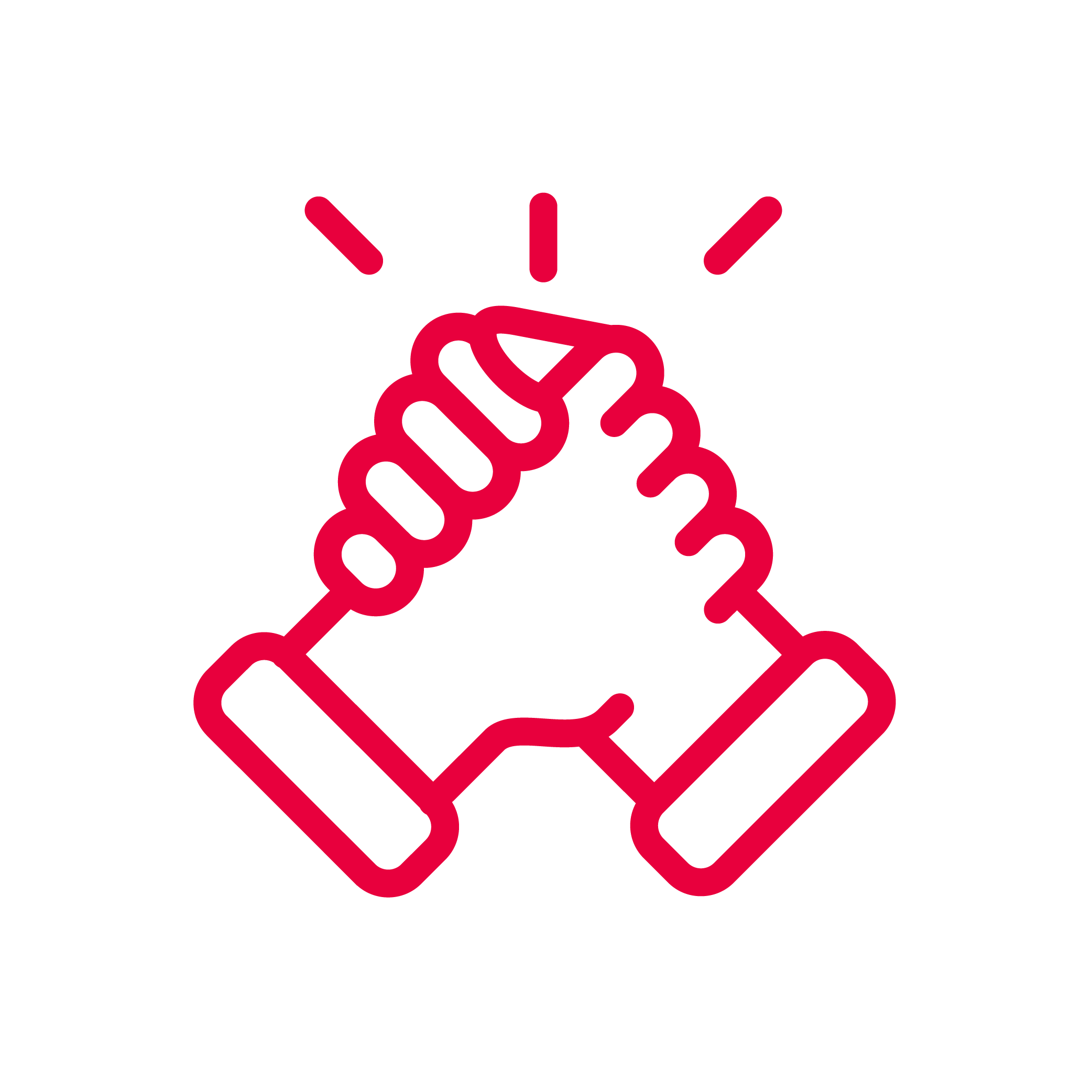 Twee handen die samenwerken