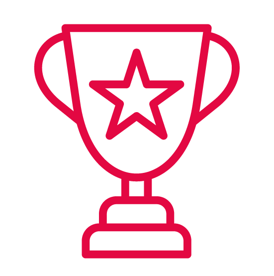 Een beker met een ster erin