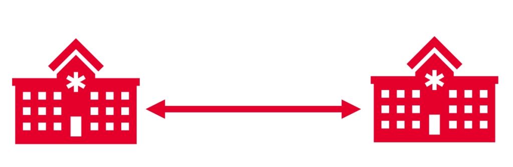 De instelling kan met een andere instelling de Basis Gegevensset Zorg (BgZ) en relevante correspondentie digitaal uitwisselen. 