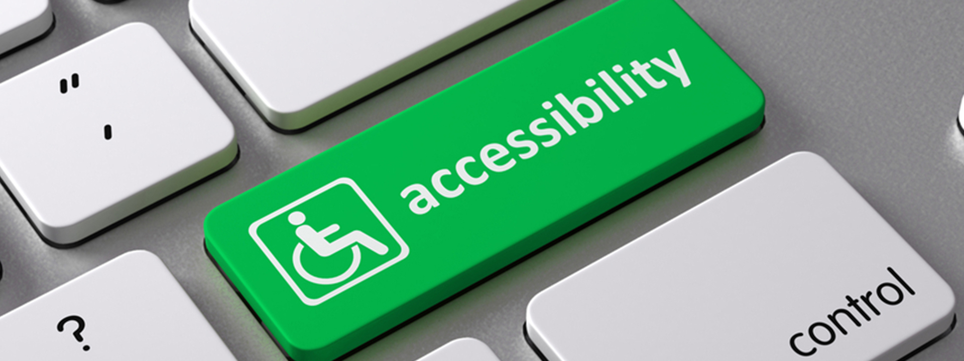 Groene button met accessibility, ter ondersteuning bij de campagne 'Digitale toegankelijkheid'