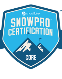 Certificaat Snowflake SnowProCore TM600