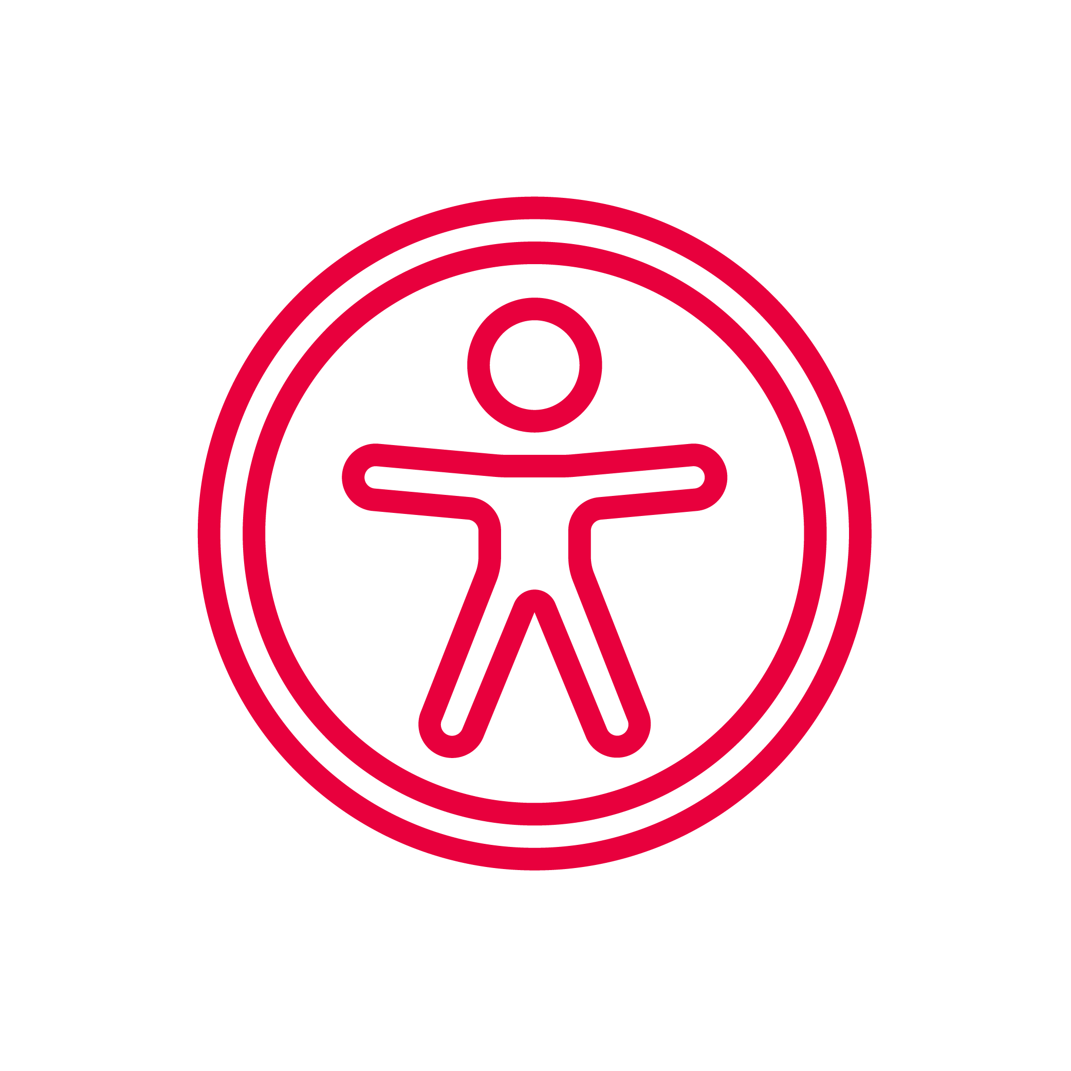 Mens die digitaal toegankelijk is