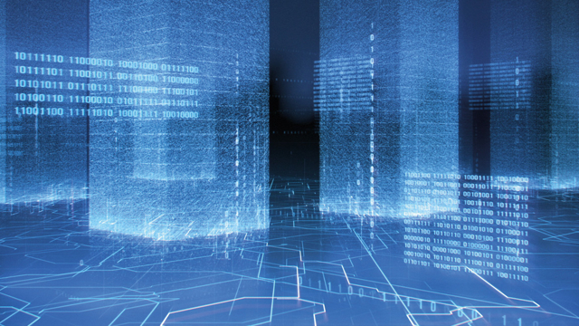 Dimensies met lijnen van een netwerk