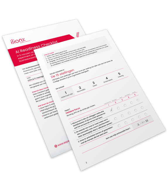 Ilionx Checklist Ai Hero Image Landingspage