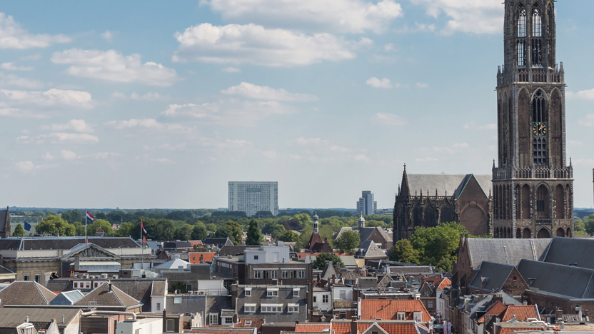De domtoren in gemeente Utrecht