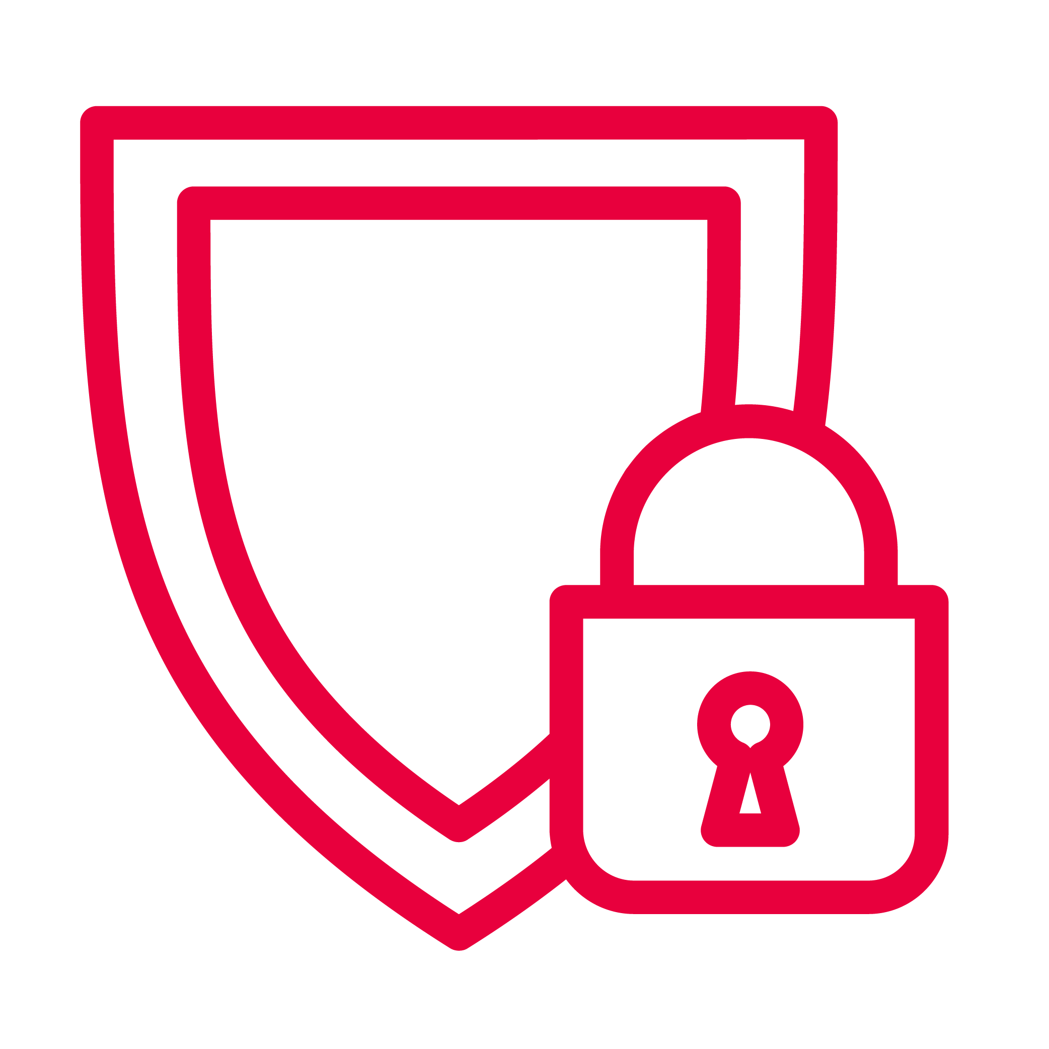 Schild met een slotje