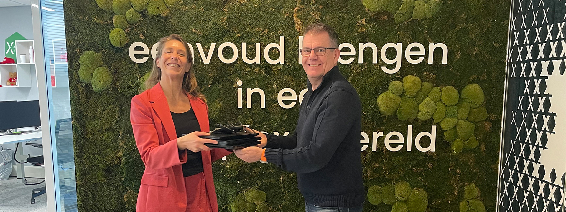 Merit van Breukelen, directeur bij stichting Allemaal Digitaal en Rolf Backus, IT Manager bij ilionx