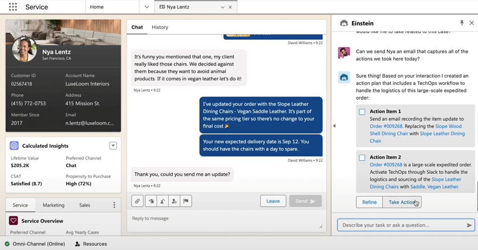Salesforce einstein applicatie voorbeeld